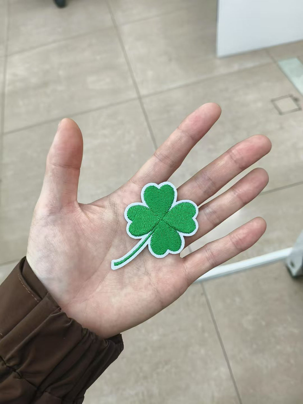 10 Pcs Four Leaf Clover Green Embroidered Patch