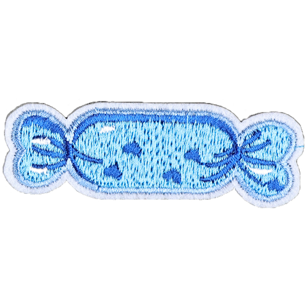 10 Pcs Lovely Blue Bowknot Flower Embroidered Patch