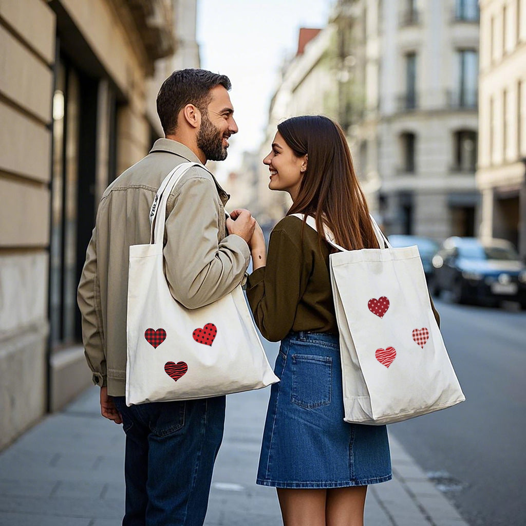 12Pcs Heart Shape Embroidered Patch