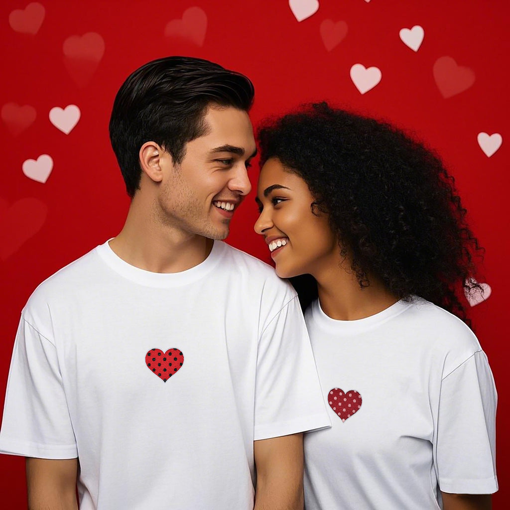 12Pcs Heart Shape Embroidered Patch