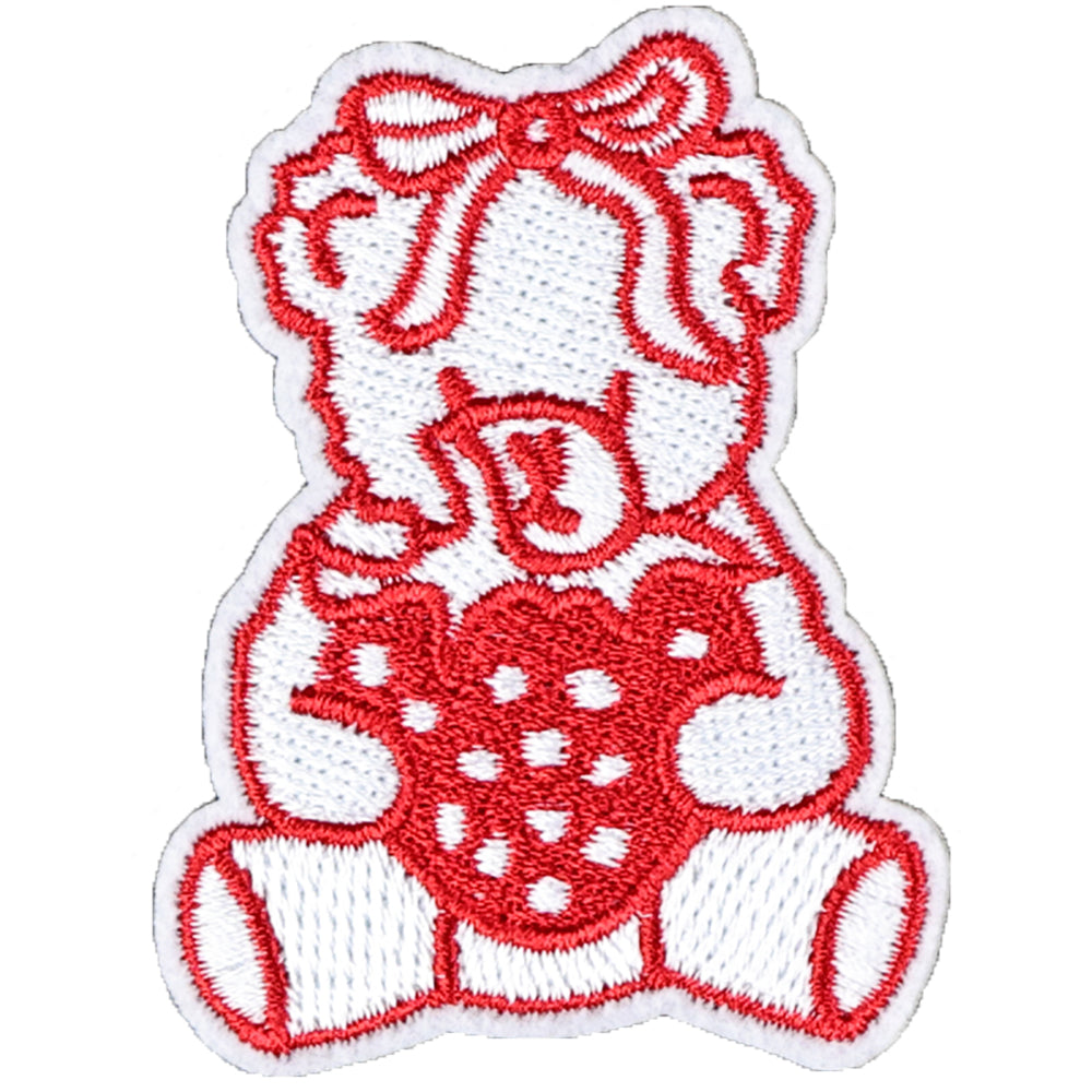12Pcs Pink Strawberry Shape Embroidered Patch