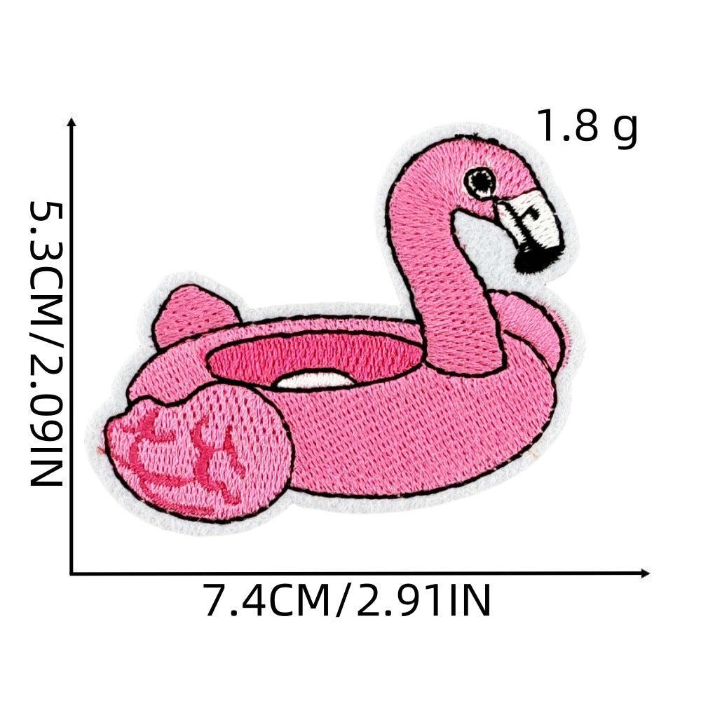 16Pcs Beach Swimsuit Sunglasses Shape Embroidered Patch