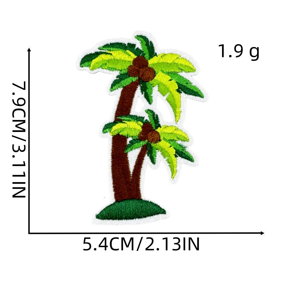 16Pcs Beach Swimsuit Sunglasses Shape Embroidered Patch