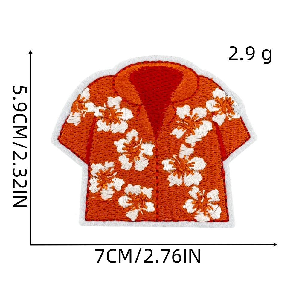 16Pcs Beach Swimsuit Sunglasses Shape Embroidered Patch