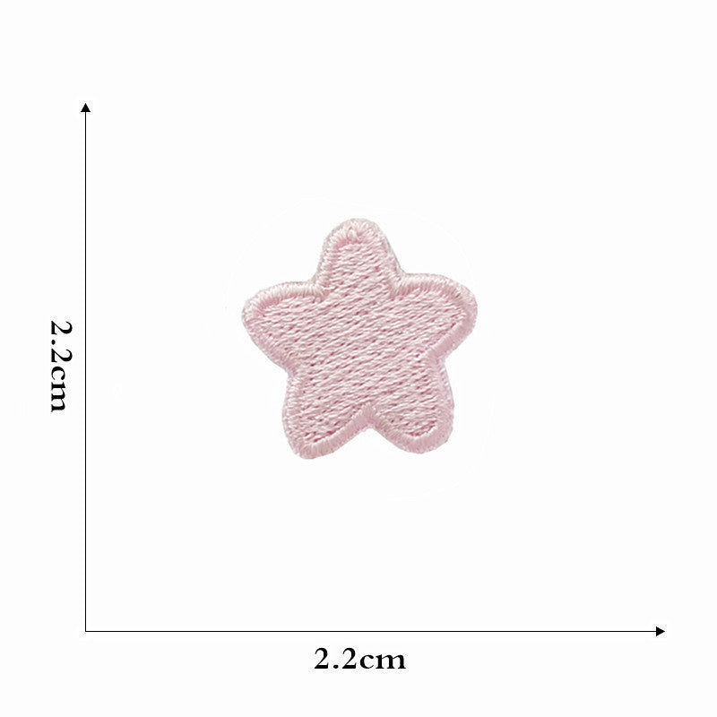 17Pcs Cute Star Rainbow Shape Embroidered Patch