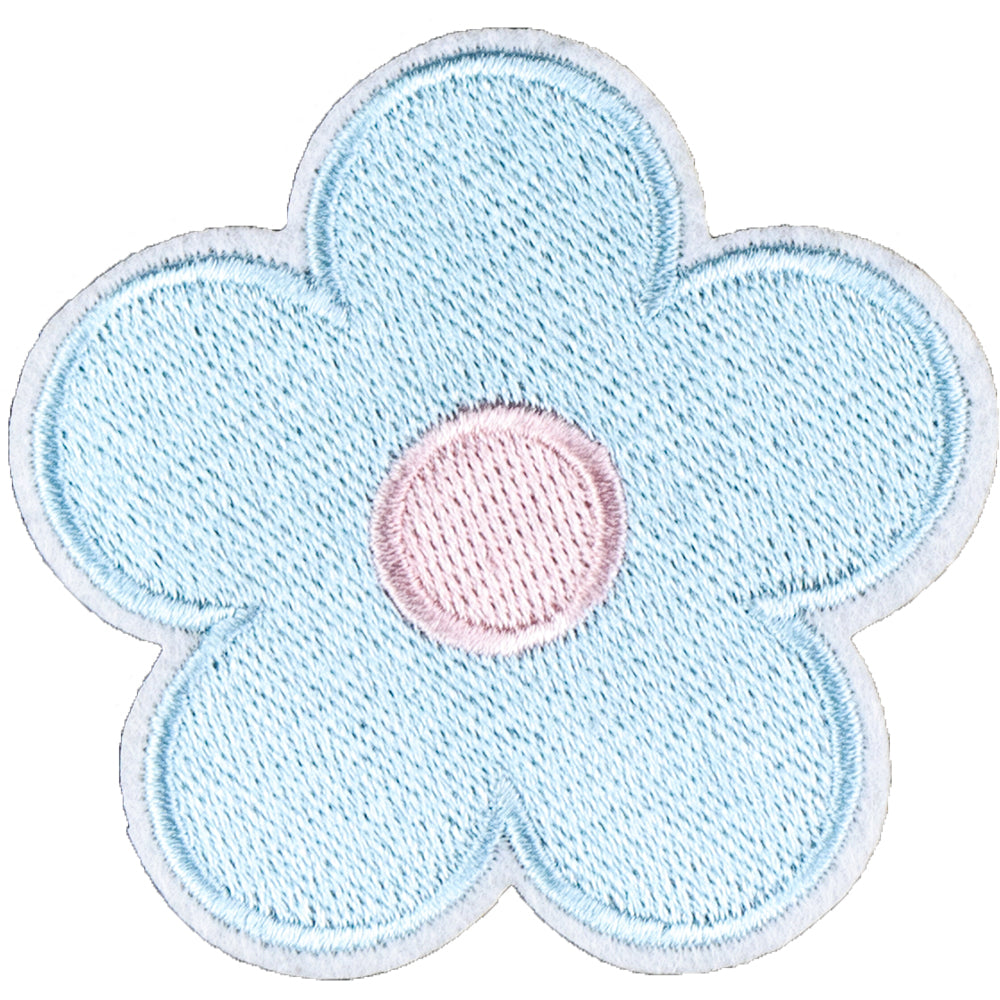 6Pcs Flower Shape Embroidered Patch