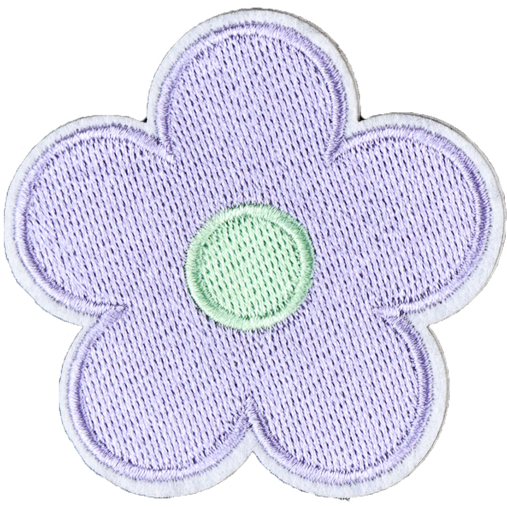 6Pcs Flower Shape Embroidered Patch