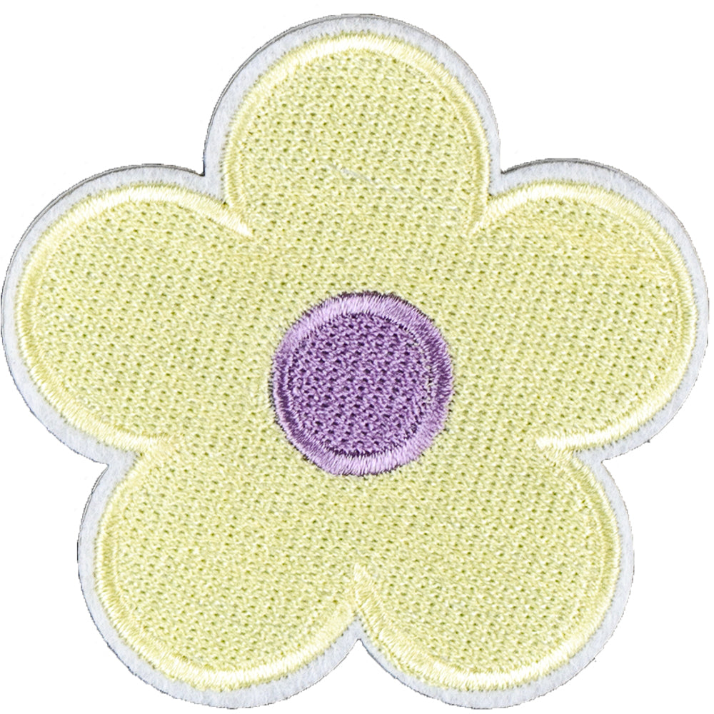 6Pcs Flower Shape Embroidered Patch