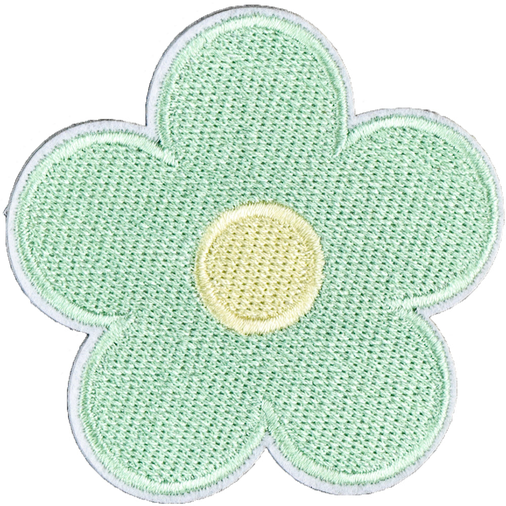 6Pcs Flower Shape Embroidered Patch