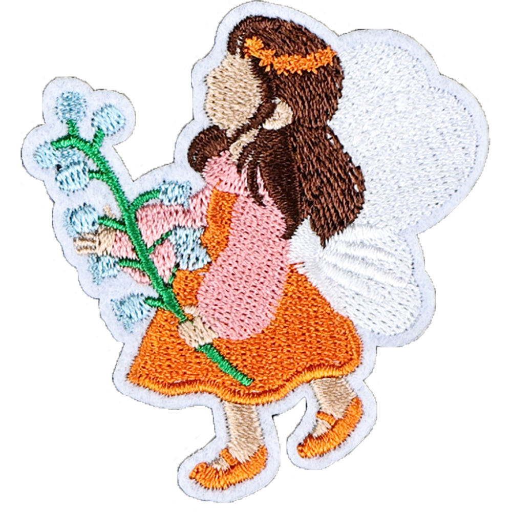 6Pcs Ladybug Elf Shape Embroidered Patch