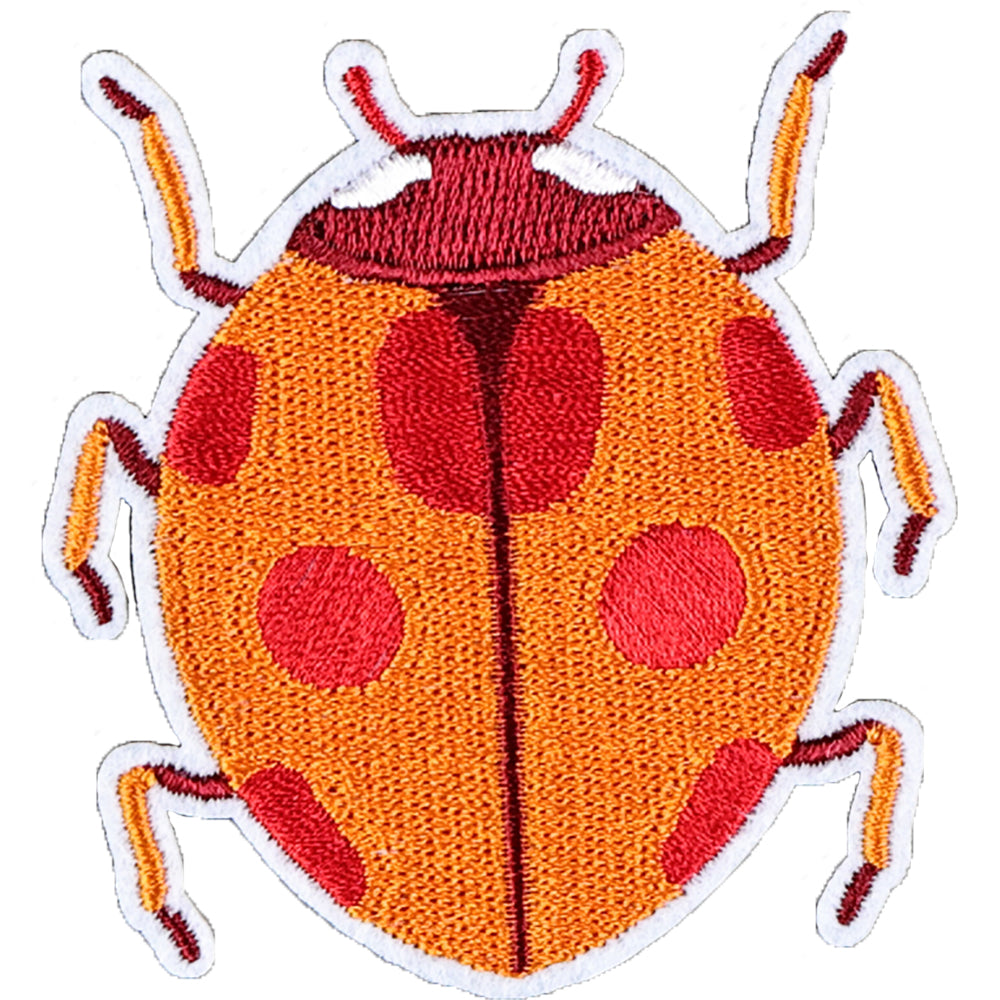 6Pcs Ladybug Elf Shape Embroidered Patch