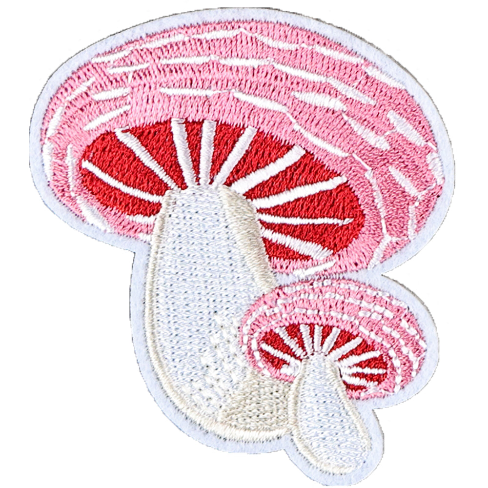 6Pcs Pink Butterfly Shape Embroidered Patch