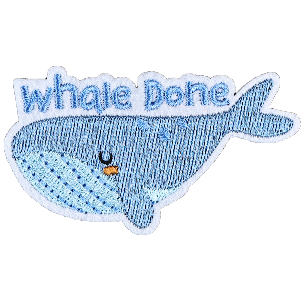 8Pcs Animal Cat Goat Shark Snail Embroidered Patch