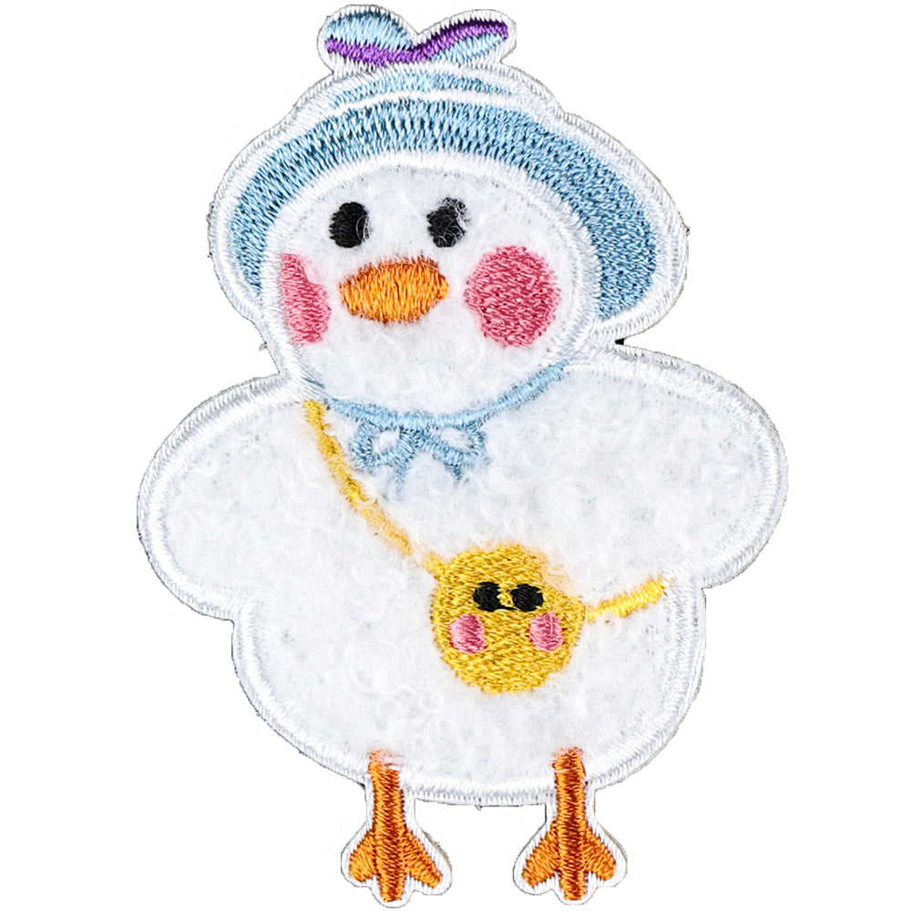 8Pcs Animal Cute Duck Embroidered Patch