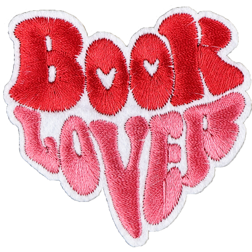 8Pcs Pink Book Embroidered Patch