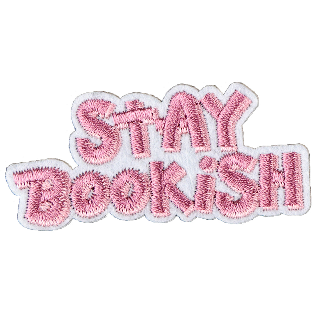 8Pcs Pink Book Embroidered Patch