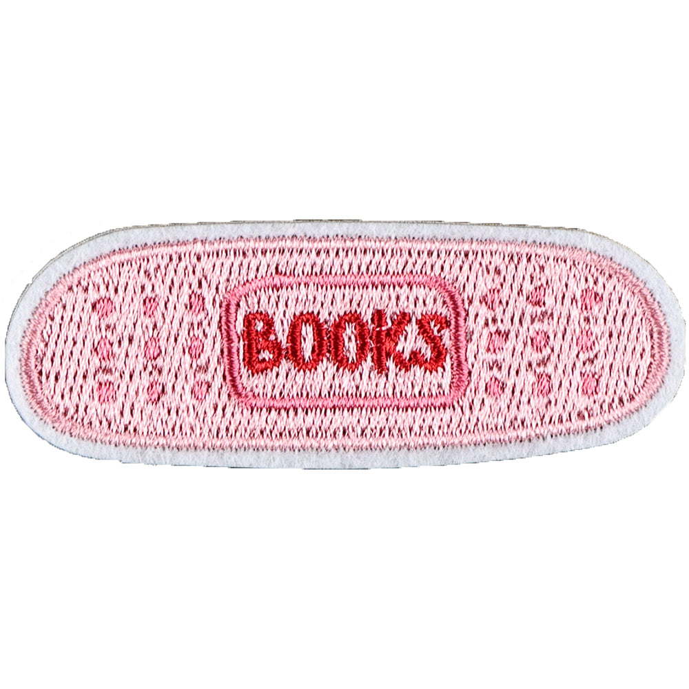 8Pcs Pink Book Embroidered Patch