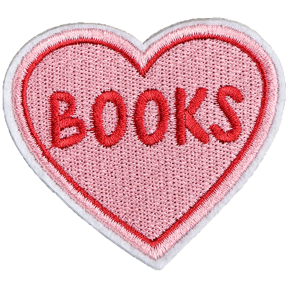 8Pcs Pink Book Embroidered Patch