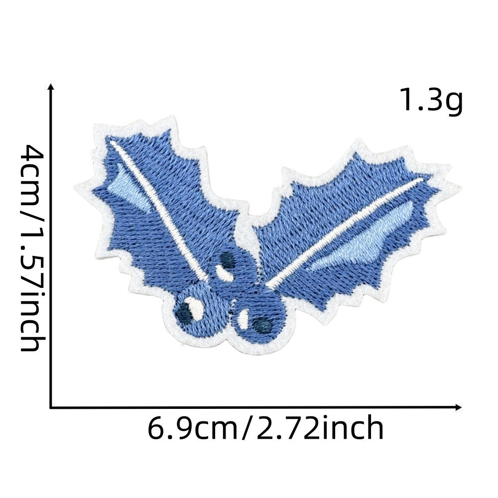12Pcs Christmas Tree Gift Bell Embroidered Patch